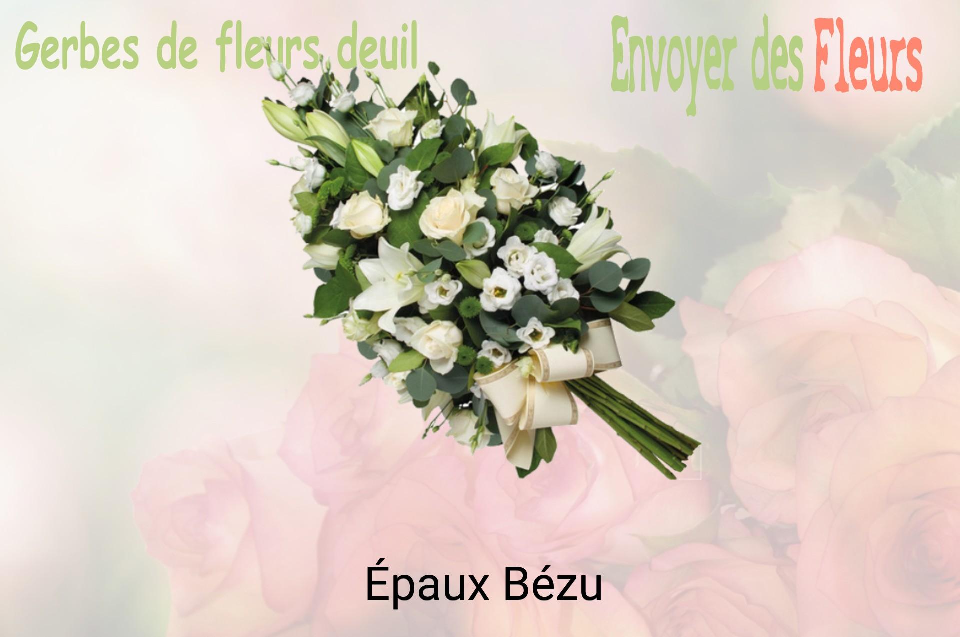Gerbe de fleurs de deuil livrée à Épaux-Bézu